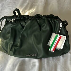 Anna Galanti Green Leather Handbag